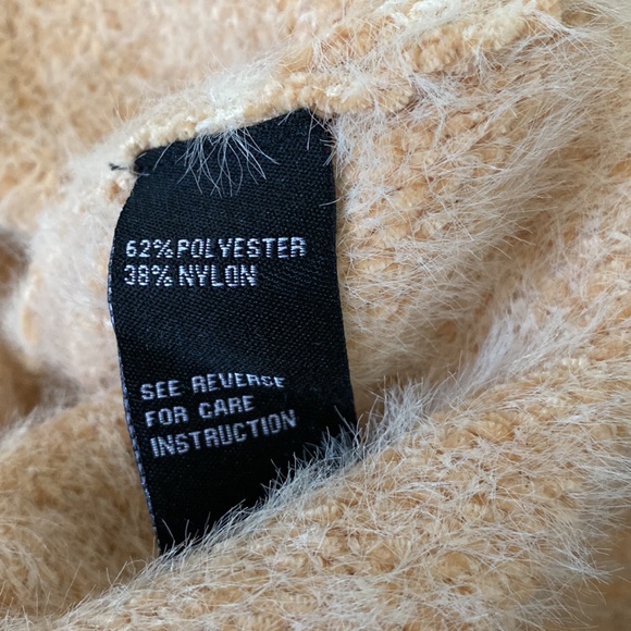 Select + Trend Cream & Peach Chevron Like Pattern Cardigan Sweater Size … - Picture 12 of 13